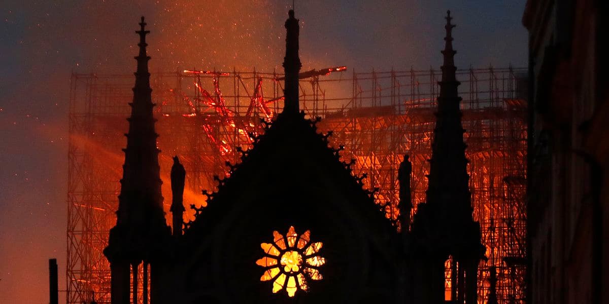 Incendio en la catedral de Notre Dame. una breve descripción