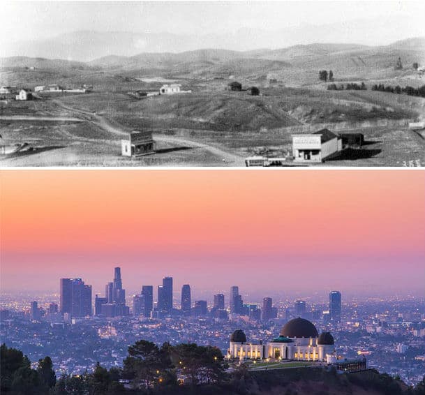 Antes y después de las fotos de las ciudades famosas 25