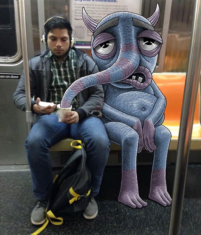 Ben-Rubin-Puts-Monsters-Next-Random-People -01