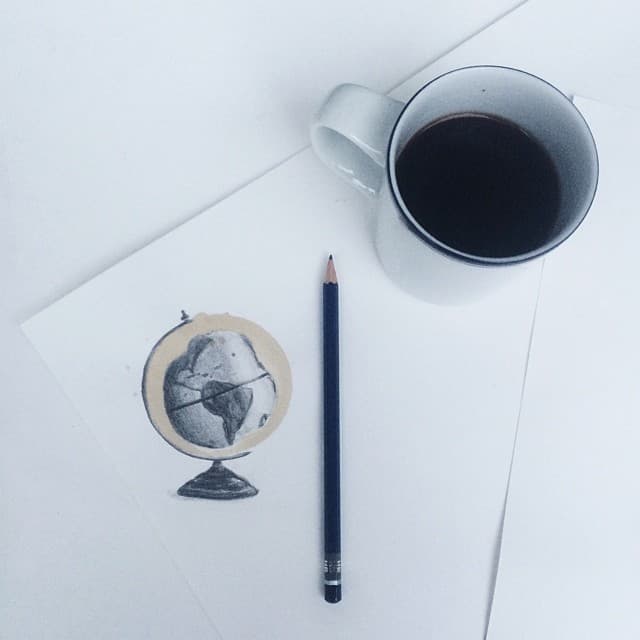 Increíbles fotos de manchas de café de Carter Asmann