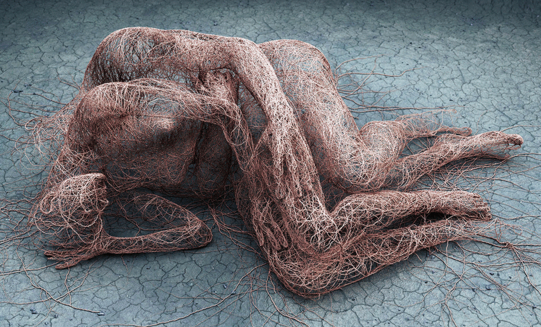 Artista ciego George Redhavk creado por hermosas horas gifs