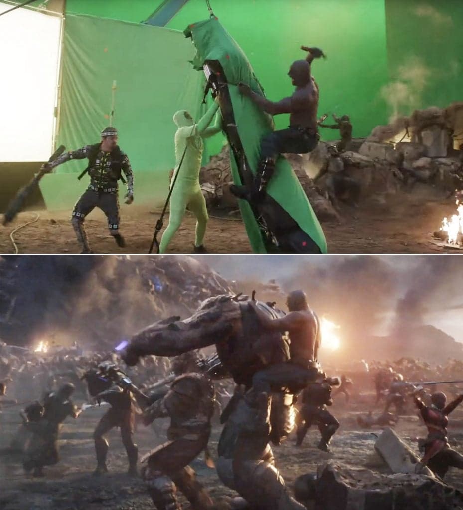 20 películas icónicas de culto antes y después de los efectos visuales especiales