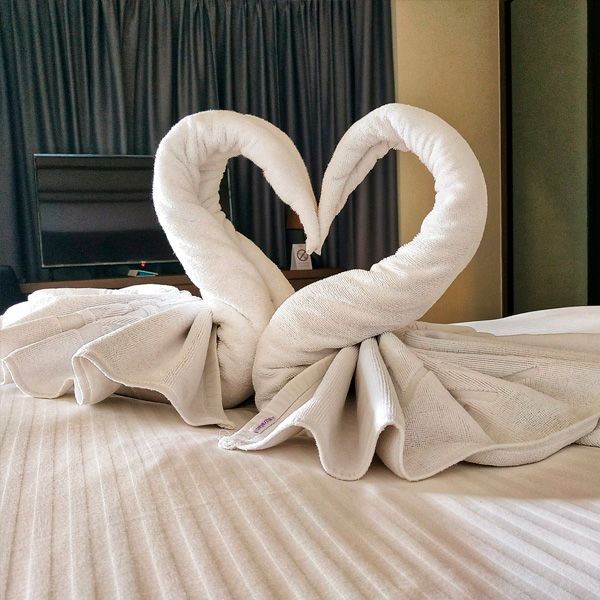 origami con toallas