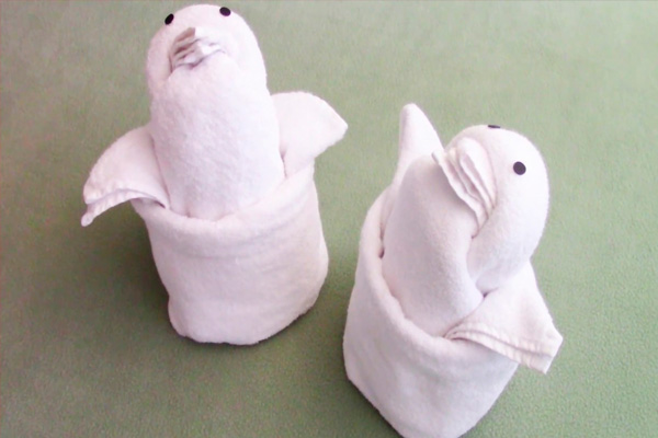 origami con toallas