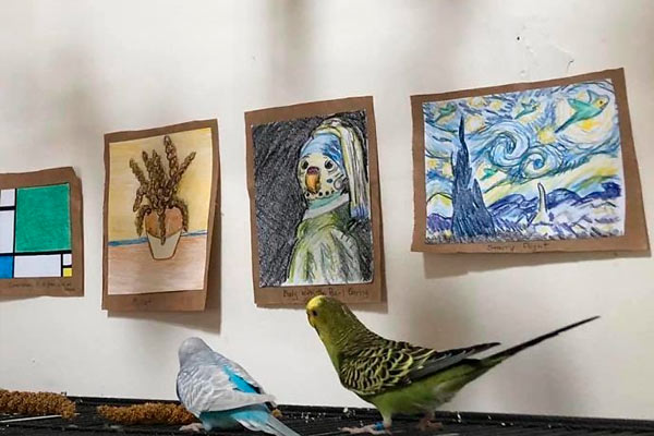 Mini galería de arte real de Rebecca Keen