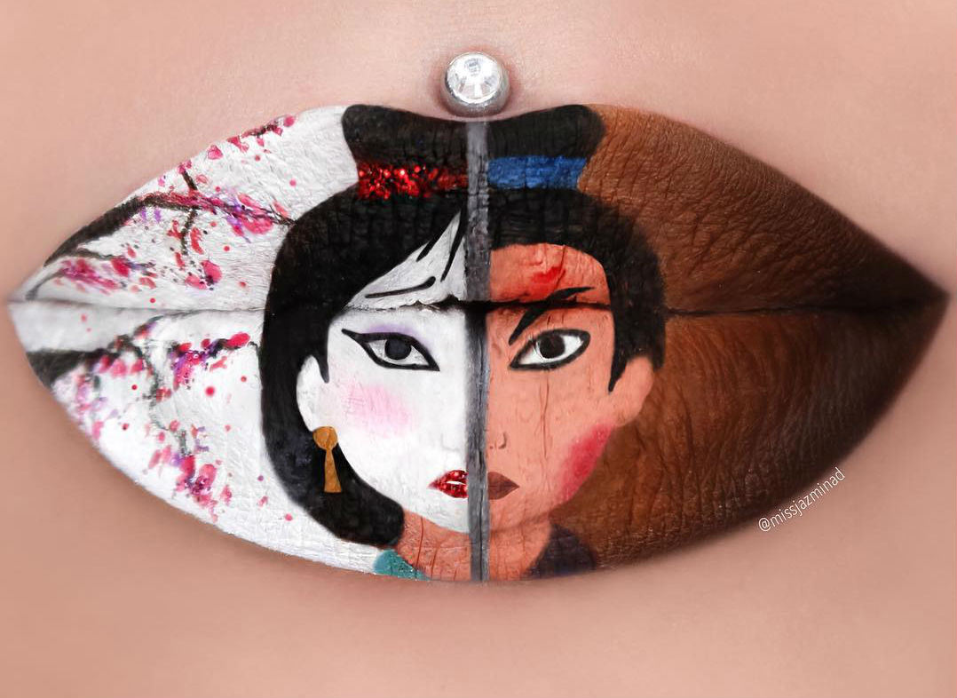 Maquillaje-artist-uses-its-lips-a-canvas-por miniatura-mannature-masterpieces-01