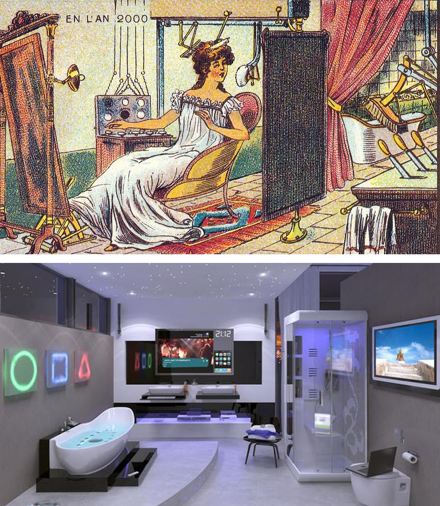 Baño automático | 10 cosas modernas predichas antes de conducir antes de la reatación | Bayas cerebrales