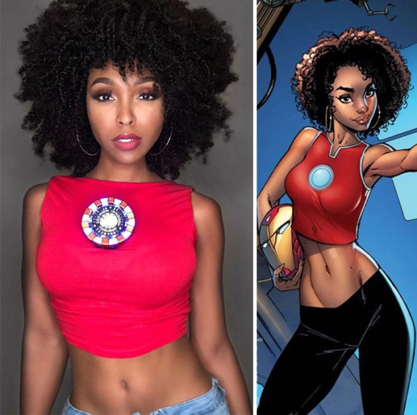 Riri Williams, también conocido como Ironheart | 15 impresionante Trovestiestiesei Compact Trovestiesei | Bayas cerebrales