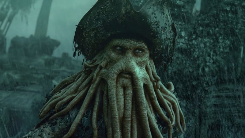 Davy Jones | 6 Operación viva más dominante de los personajes de Disney | Bayas cerebrales