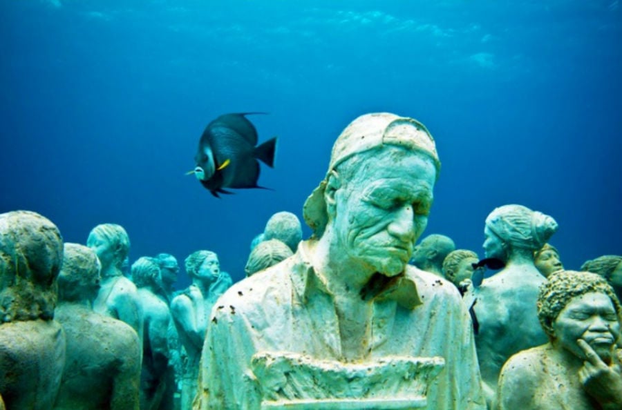 Parque de esculturas submarinas | 9 objetos misteriosos submarinos conocen muy pocos | Bayas cerebrales