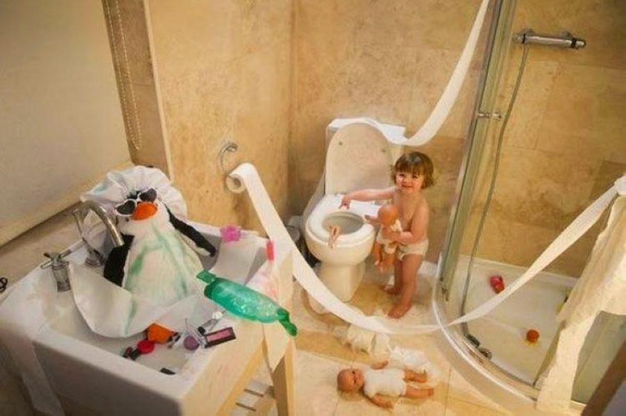 A los niños les encanta conseguir un desastre, tratarlo. 29