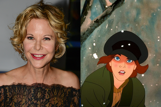 Meg Ryan - Anastasia | 21 personas famosas que expresaron tus personajes de dibujos animados favoritos | Bayas cerebrales
