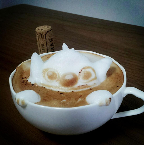 El increíble mundo del arte del café.