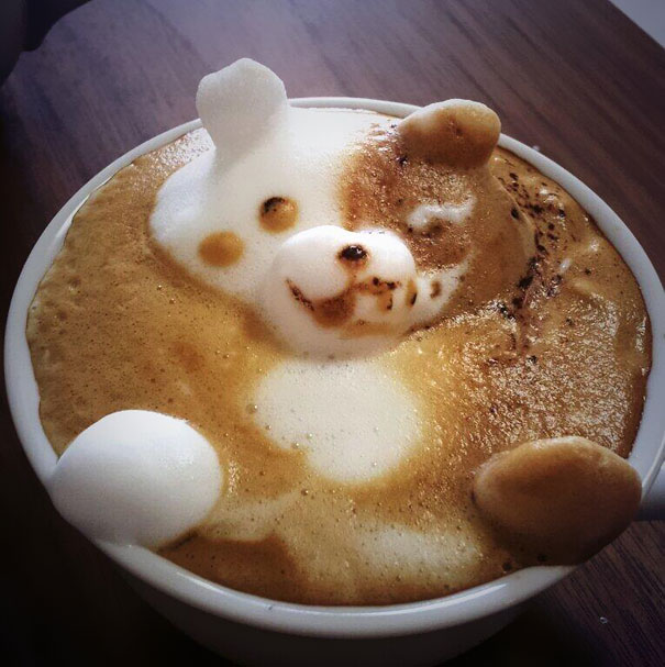 El increíble mundo del arte del café.