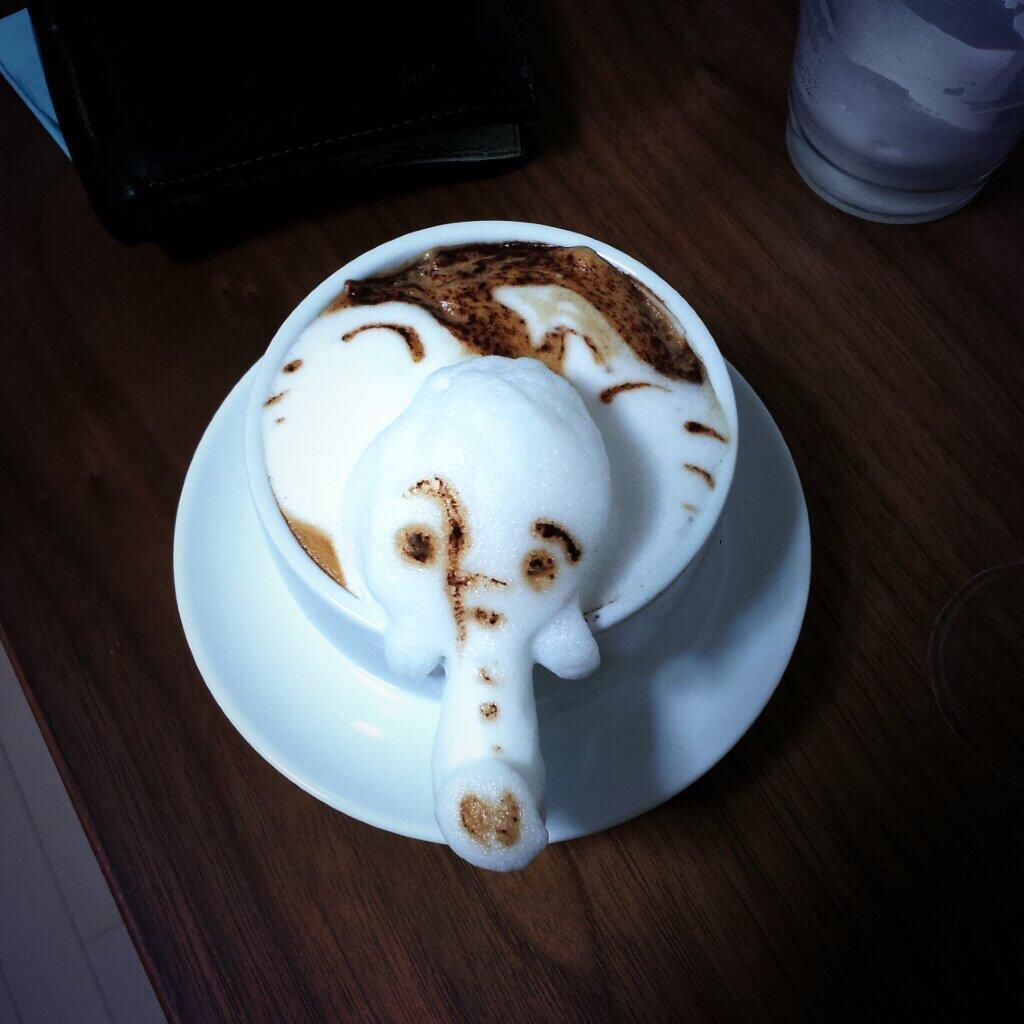 El increíble mundo del arte del café.