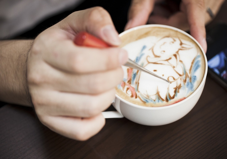 El increíble mundo del arte del café.