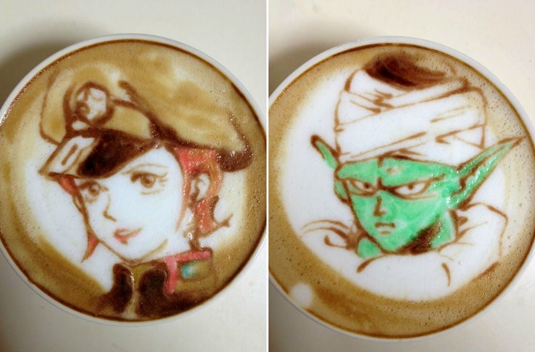 El increíble mundo del arte del café.