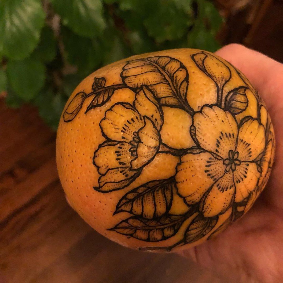 # 5 | Las naranjas de las naranjas una nueva tendencia del tatuaje. | Bayas cerebrales