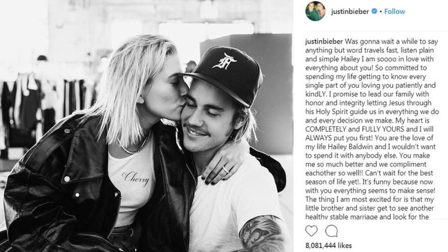 Justin propuso matrimonio en el verano de 2018 | 7 cosas que debes saber sobre la boda de Hailey Baldwin y Justin Bieber | su belleza