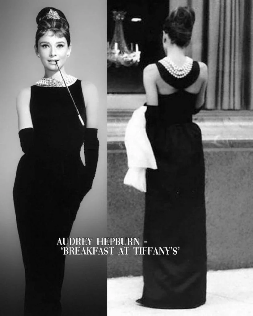 Audrey Hepburn - Desayuno con diamantes | 15 disfraces icónicos de películas que desearías haber usado | Su belleza: