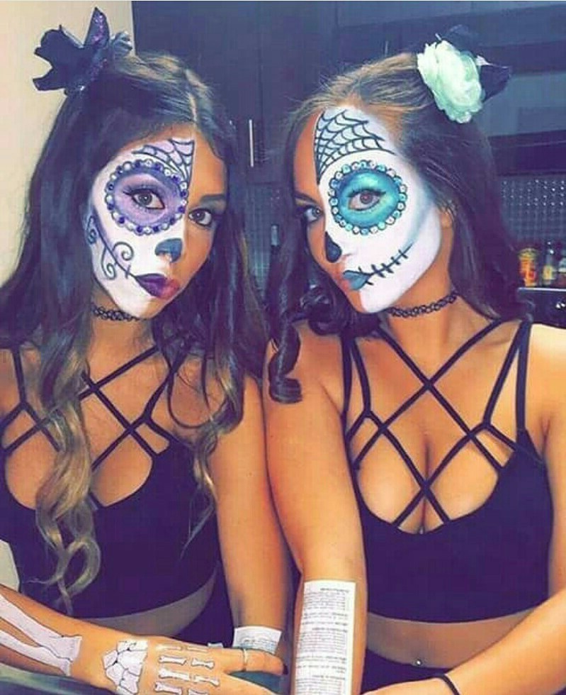 Combina con tus mejores | 10 ideas de maquillaje para el día de muertos |: Su belleza