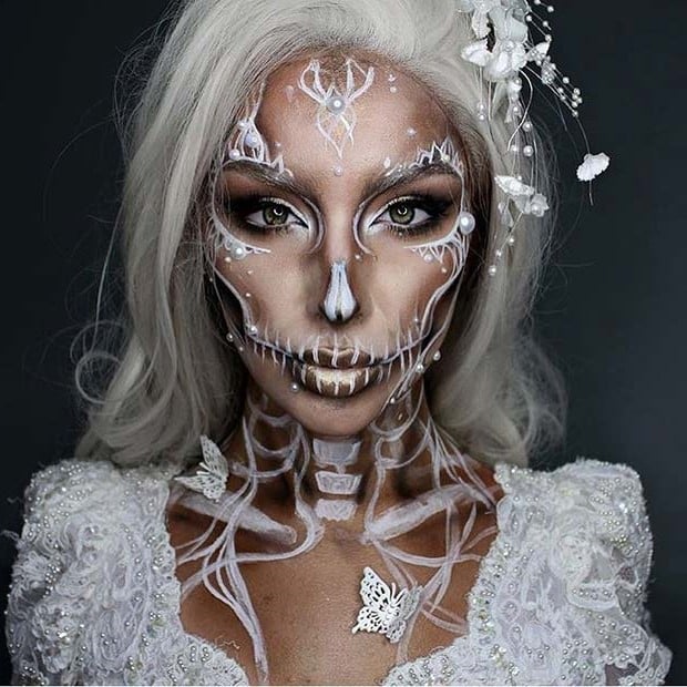#9 | 10 ideas de maquillaje para el día de muertos |: Su belleza