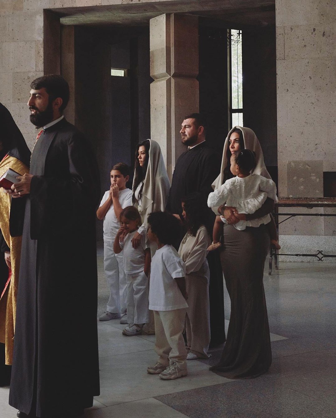 Kim Kardashian y sus hijos fueron bautizados en la iglesia armenia #8 His Beauty