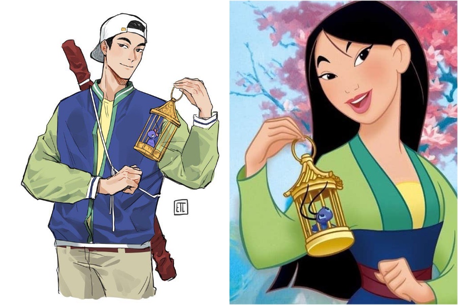 Mulan |: Si las princesas de Disney fueran niños | su belleza