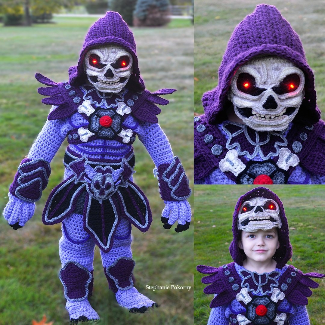 Esqueleto de Masters of the Universe | Mamá teje vestidos increíblemente elaborados de la cultura pop |: Su belleza
