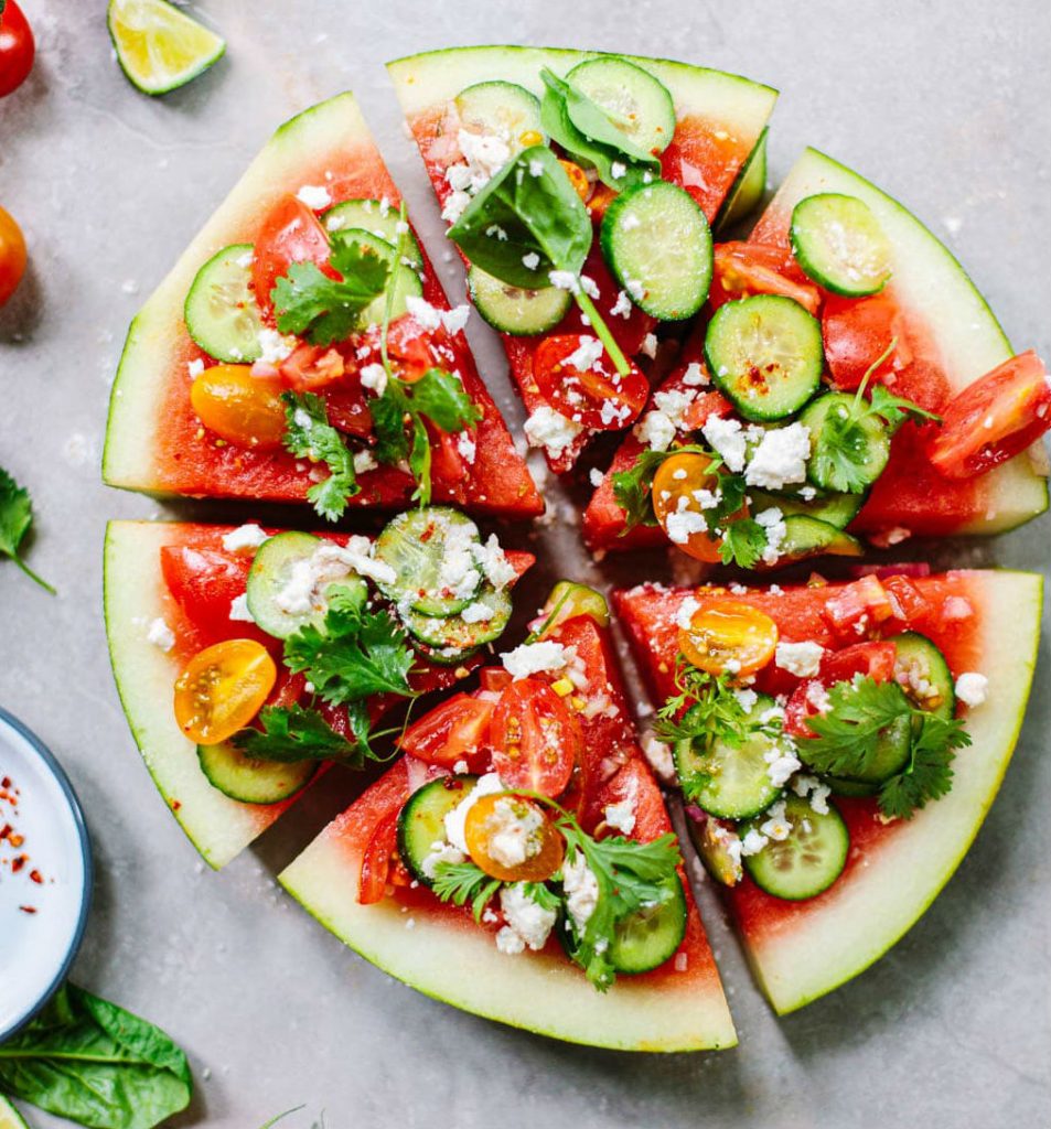 Ensalada de sandía, pepino y queso feta |: HerBeauty: