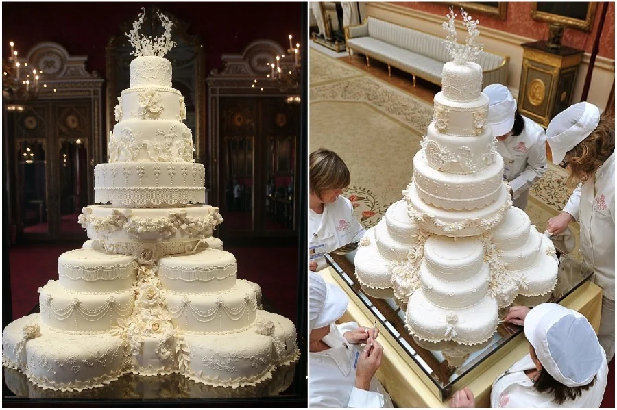 El pastel de 80.000 dólares de William y Kate | 8 de los pasteles de boda más increíbles (y caros) del mundo | su belleza